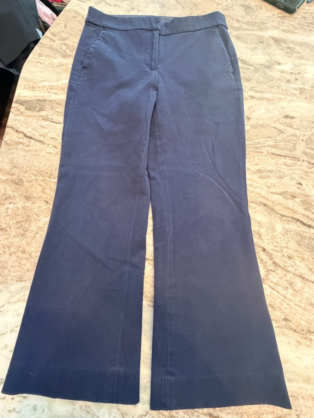 J.Crew Kelsey Pant Women’s Size 4 Navy Dress Pants Wide Leg Career Work